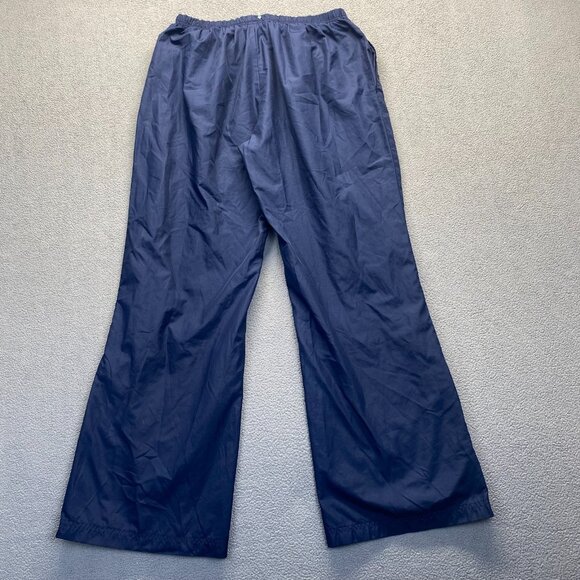 VINTAGE Reebok Pants Mens Large Blue Lined Windbreaker Track Zip Y2K,Wide Leg - Picture 10 of 14